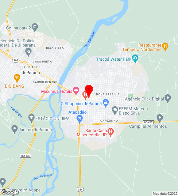 Mapa da localização