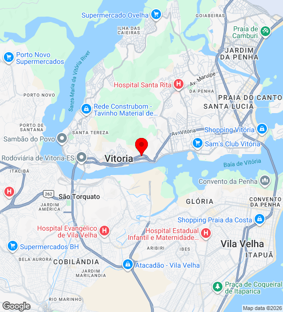 Mapa da localização