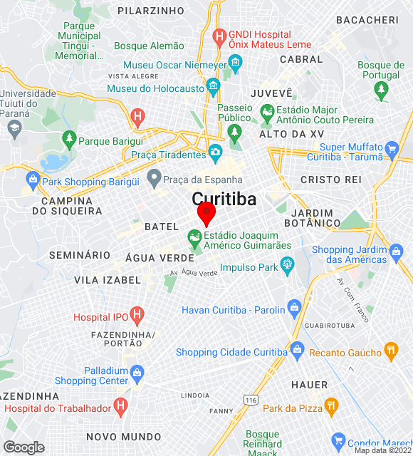 Mapa da localização