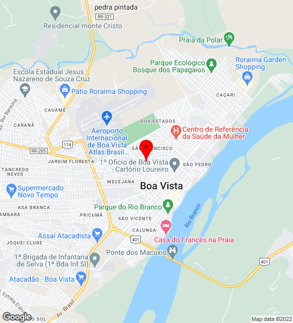 Mapa da localização