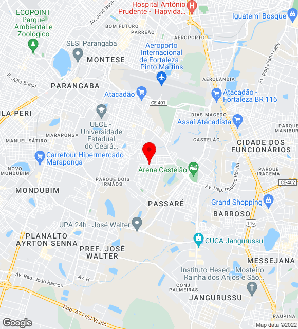 Mapa da localização