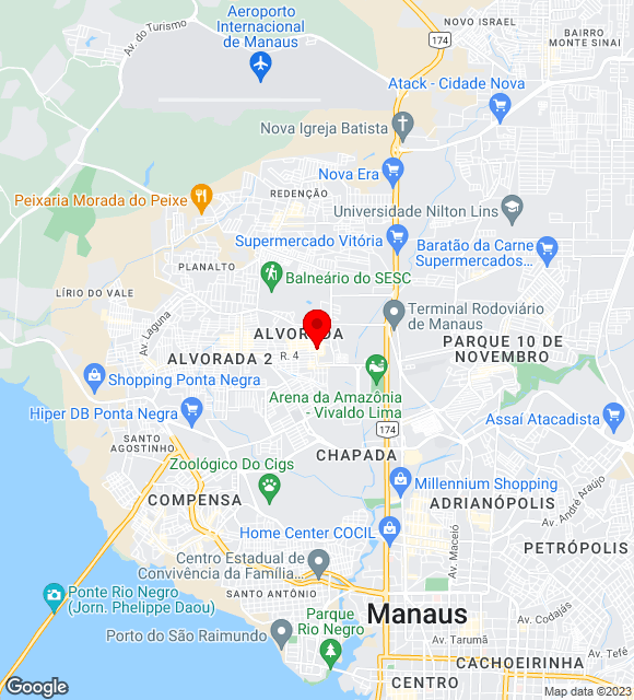 Mapa da localização