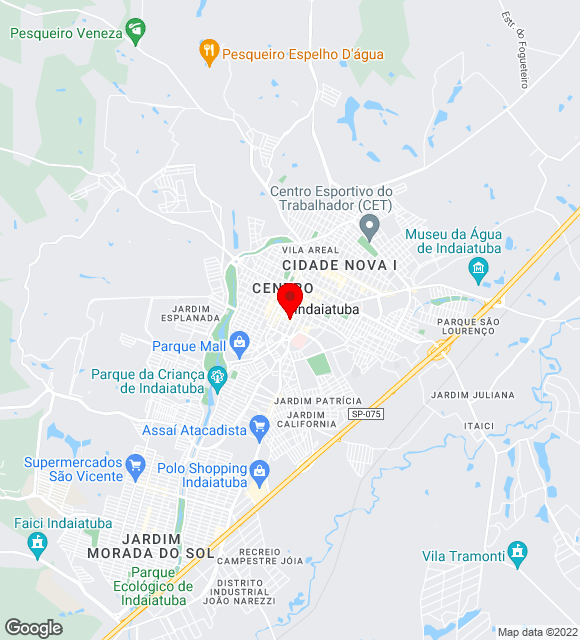 Mapa da localização