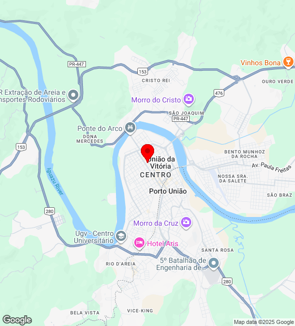 Mapa da localização
