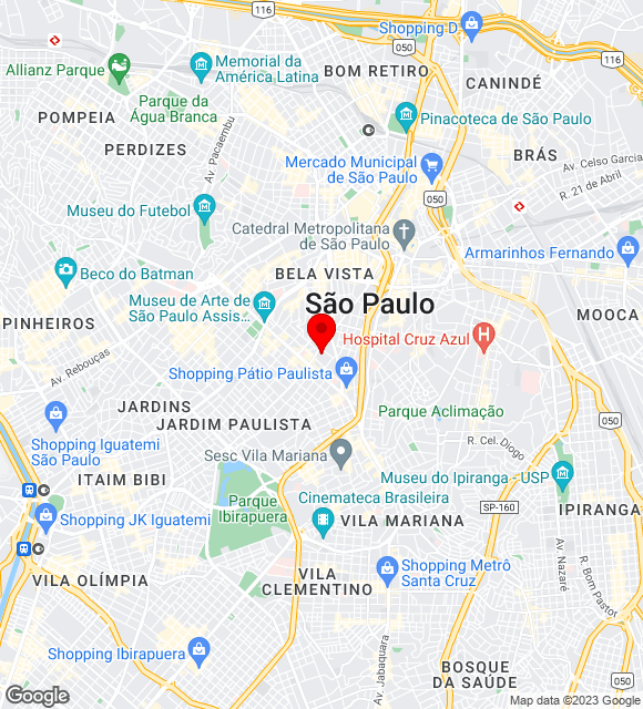 Mapa da localização
