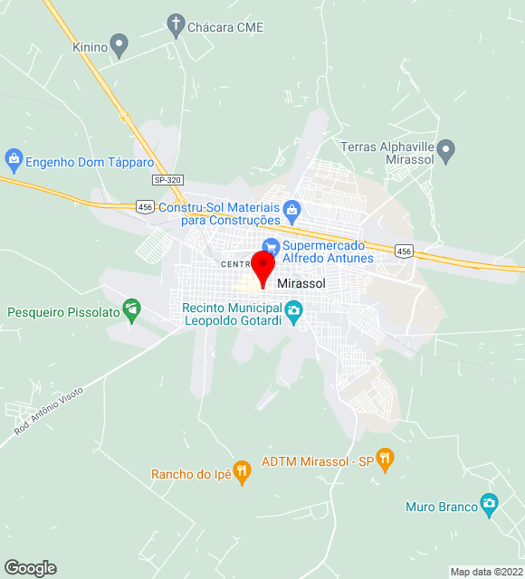 Mapa da localização