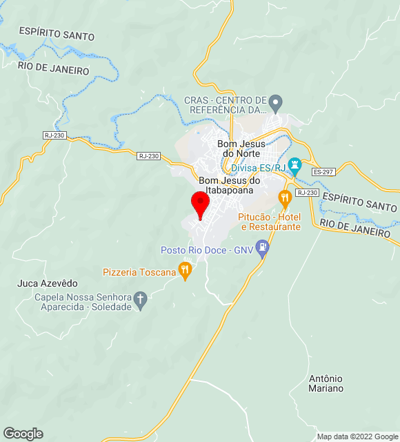Mapa da localização