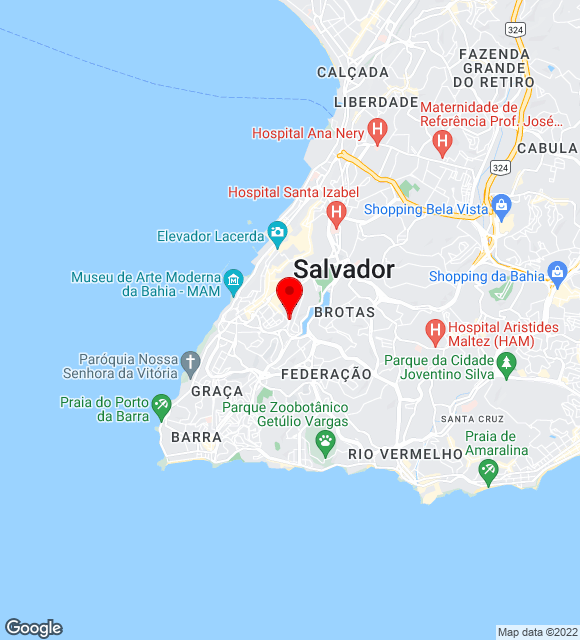 Mapa da localização