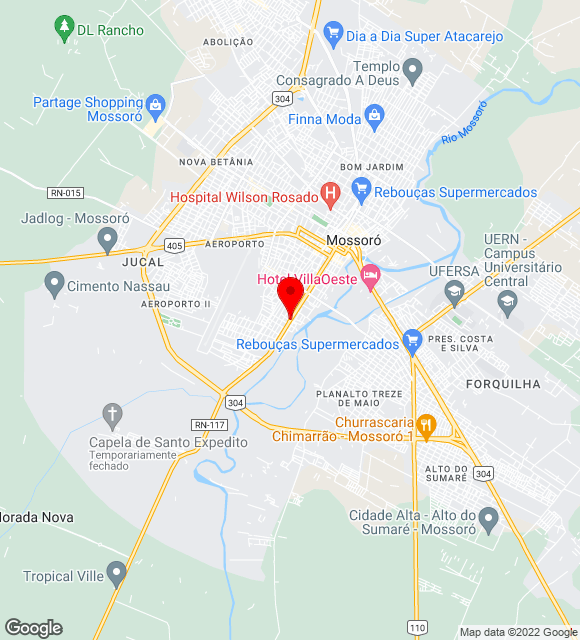 Mapa da localização