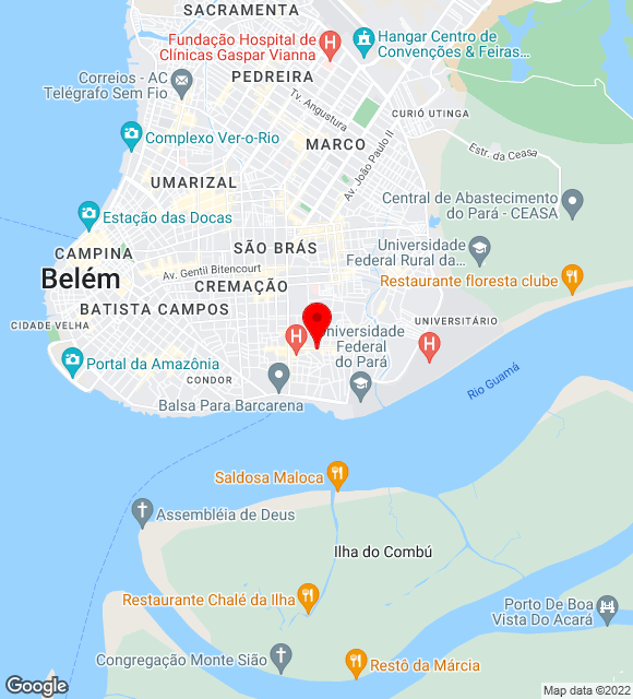 Mapa da localização