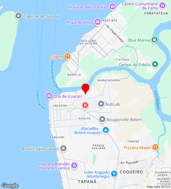 Mapa da localização