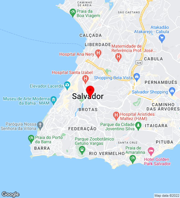 Mapa da localização