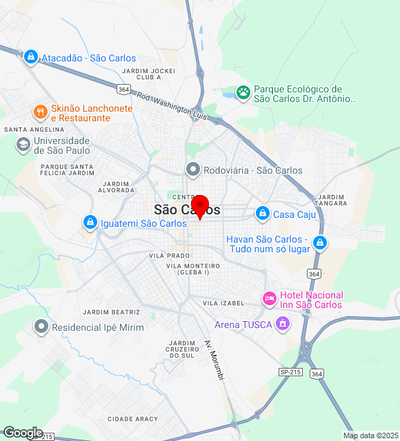 Mapa da localização