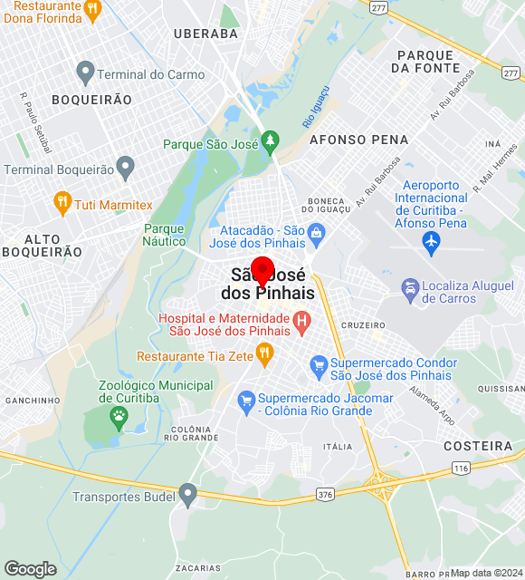 Mapa da localização