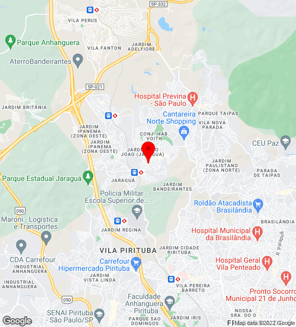 Mapa da localização