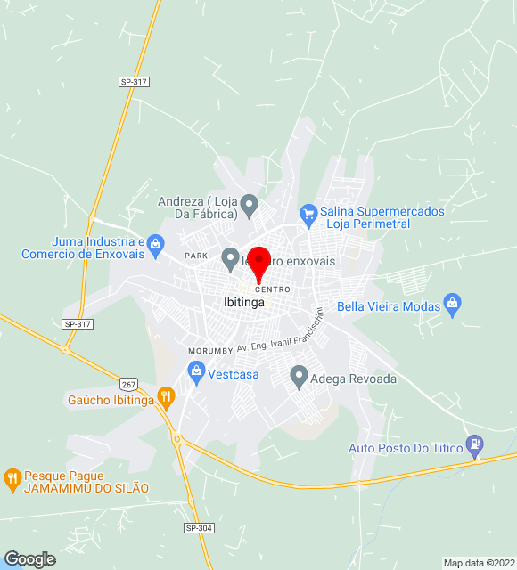 Mapa da localização