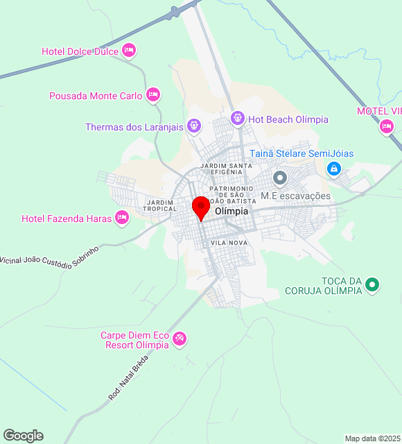 Mapa da localização