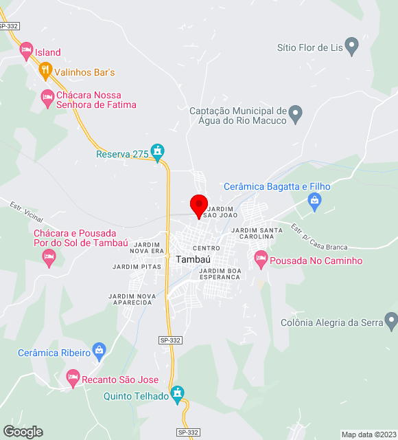 Mapa da localização