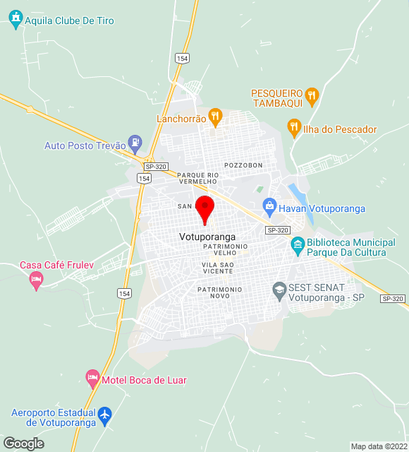 Mapa da localização