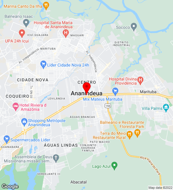 Mapa da localização