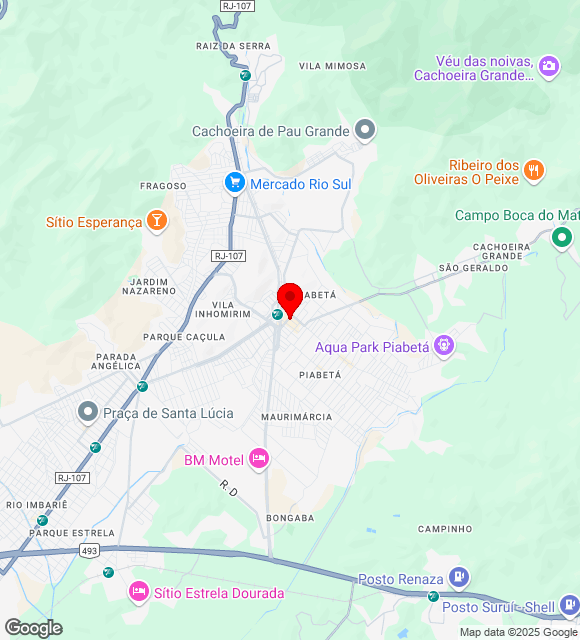 Mapa da localização