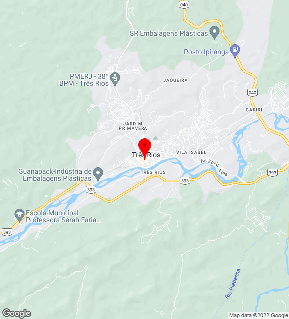 Mapa da localização