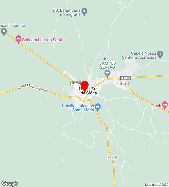 Mapa da localização
