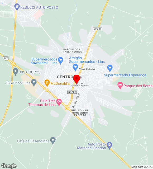 Mapa da localização