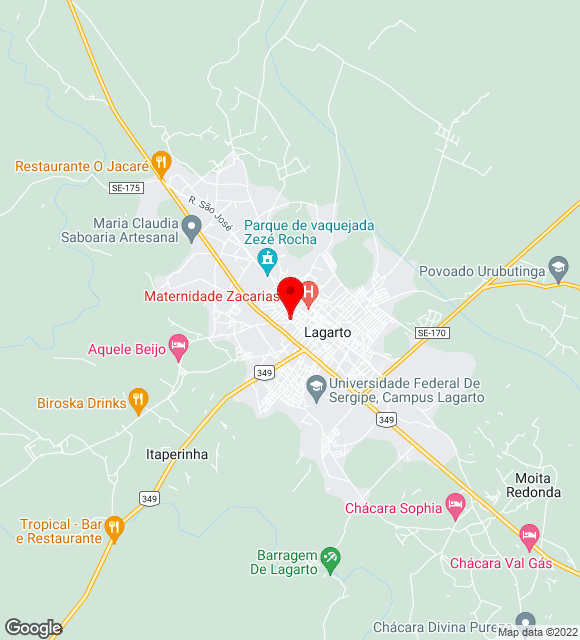Mapa da localização