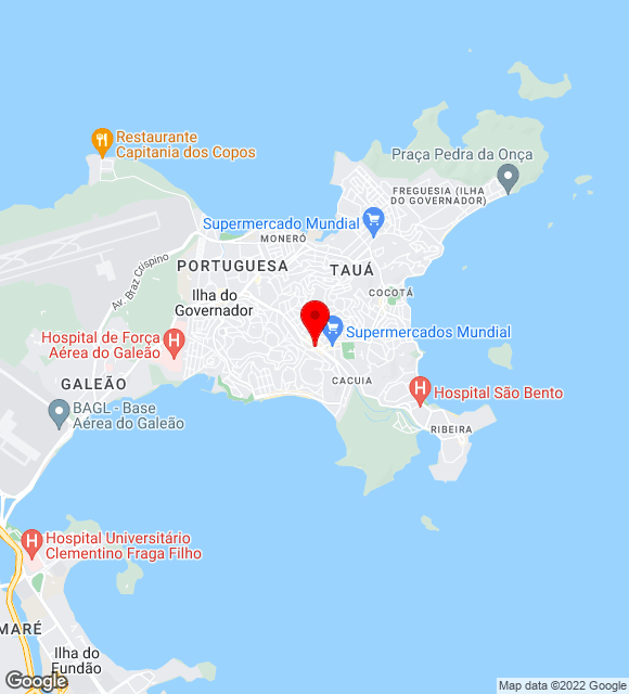 Mapa da localização