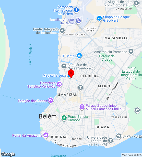 Mapa da localização