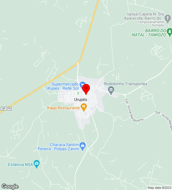 Mapa da localização