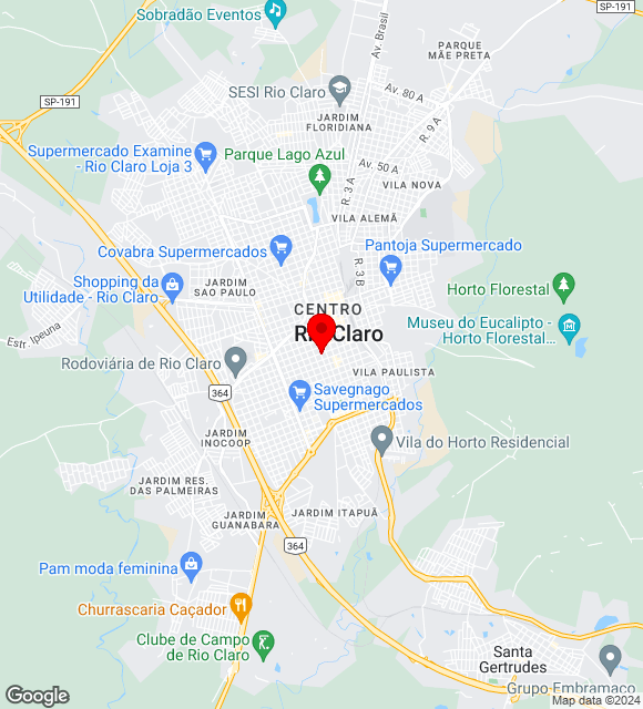 Mapa da localização