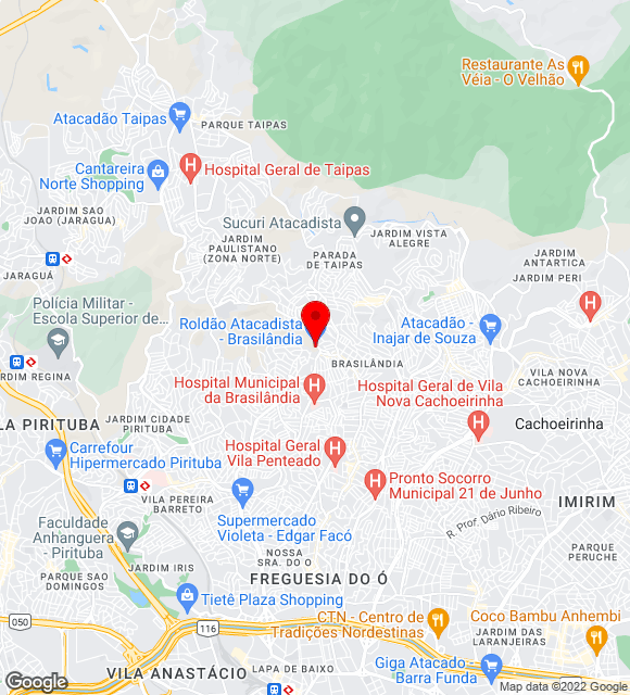 Mapa da localização