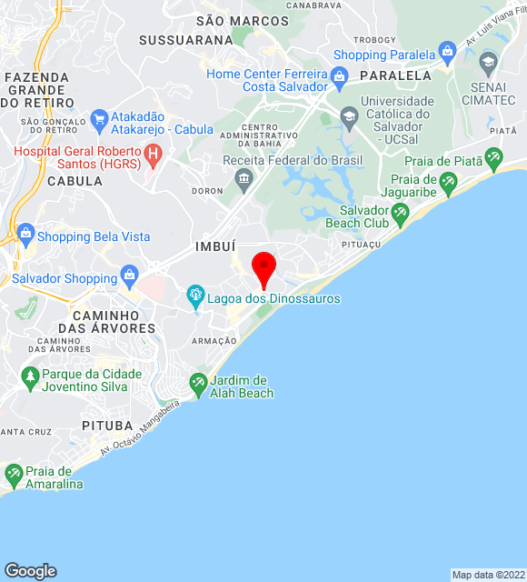 Mapa da localização