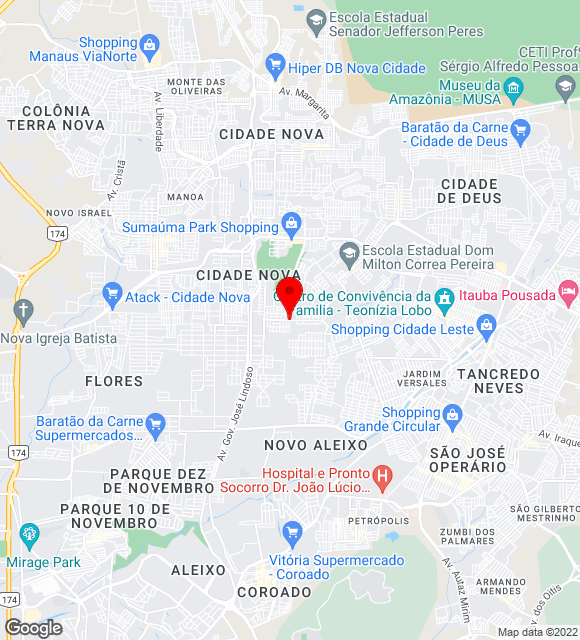 Mapa da localização