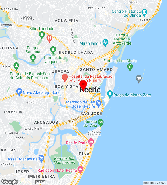 Mapa da localização