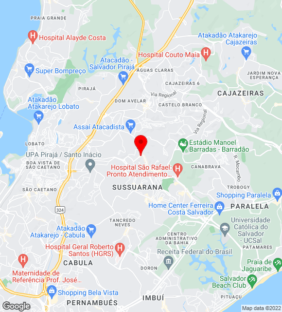 Mapa da localização