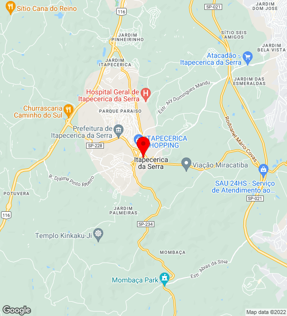 Mapa da localização