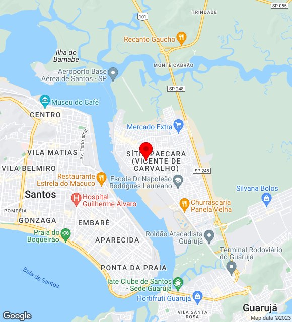 Mapa da localização