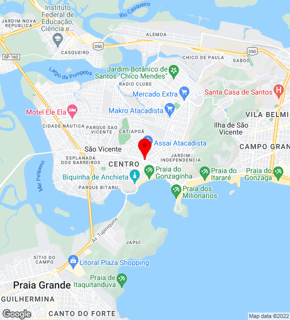 Mapa da localização