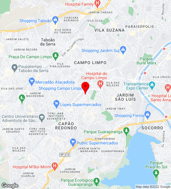 Mapa da localização