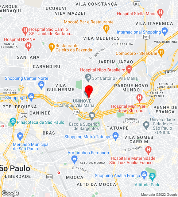 Mapa da localização