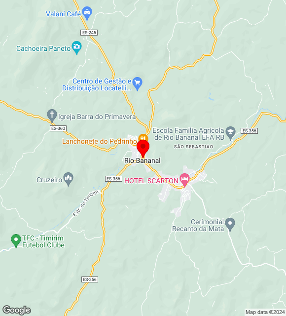 Mapa da localização