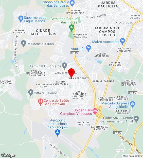 Mapa da localização