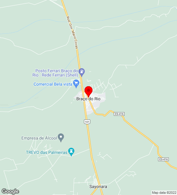 Mapa da localização