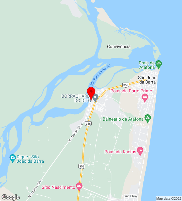 Mapa da localização