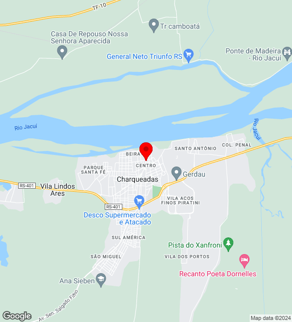 Mapa da localização