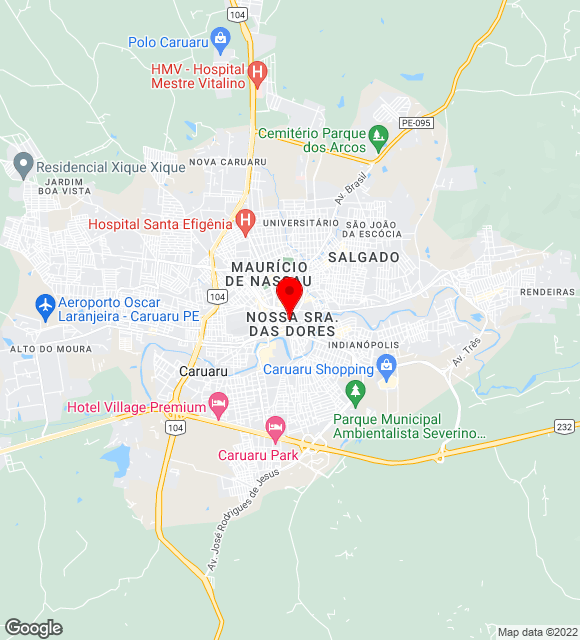 Mapa da localização