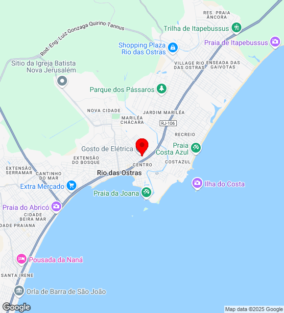 Mapa da localização